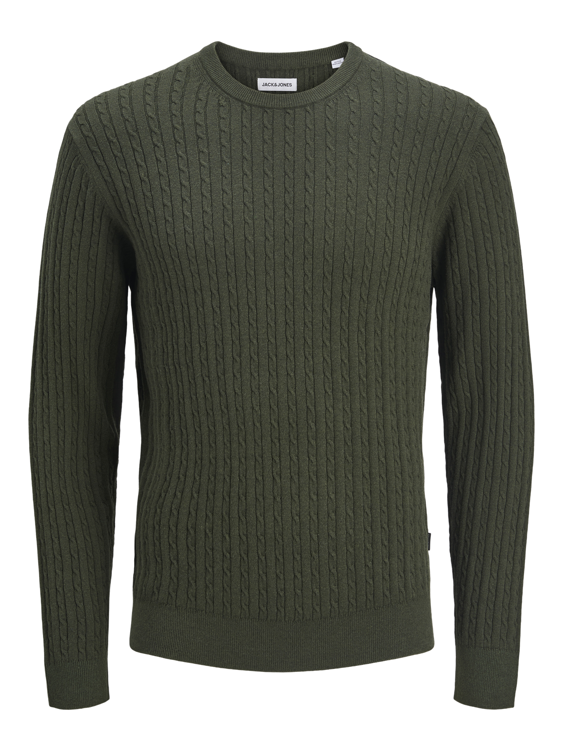 JJEEMIL CABLE KNIT CREW NECK